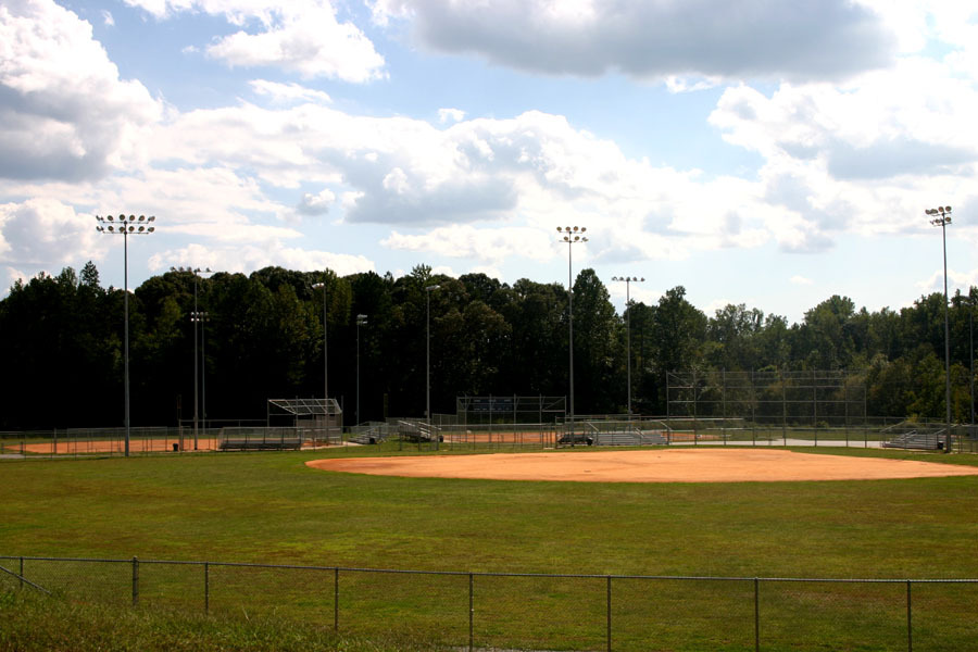 Presbyterian Rd Park - 3 baseball/softball fields, 2 with fencing 200' and 1 with fencing 300', lights, concessions, restrooms